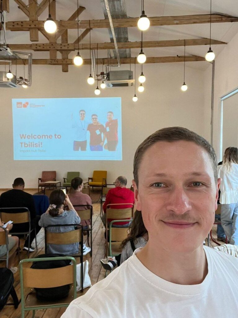 Selfie in the conference room